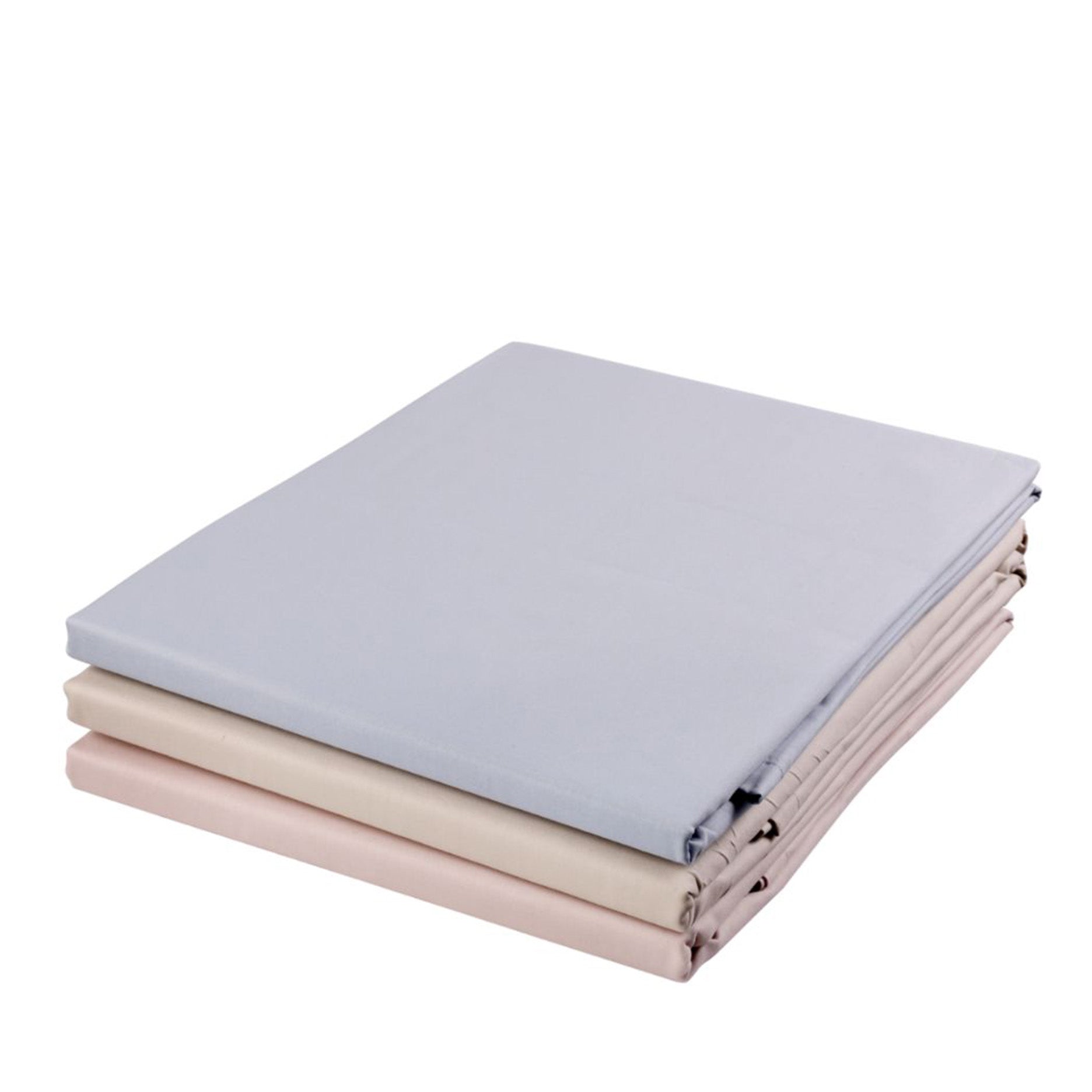 Flaches Bettlaken 240×250 cm – Staubblau